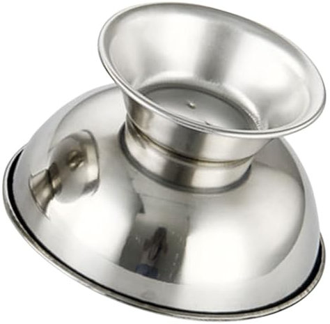 TOVINANNA hohe Schlagschale Rasierschaum Rasierzubehör Schüssel Accessoires für Männer flüssig Stand rasier gel shaving gel Rasierwerkzeug Männer rasieren Versorgung Rostfreier Stahl Silver