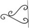 CIYODO Hängender Kerzenhalter Aus Schmiedeeisen Mit Blumentopf Halterung Vintage Wandhaken Für Außenbereiche Und Küchen Größe S Inklusive Schrauben Zur Einfachen Montage