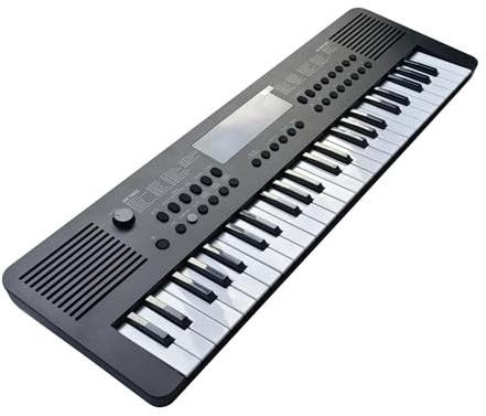 Portable 49 Key Mini Digital Piano Keyboard With Built In Speakers 300 Built In Sounds Black