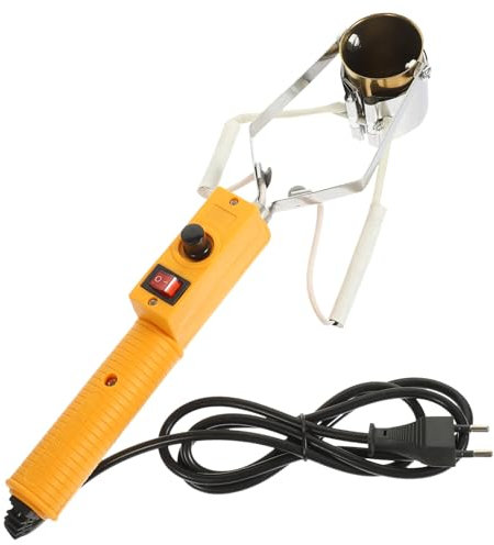 QUMIIRITY Four de Fusion Électrique 500W Température Réglable Portable pour Soudure Métaux Creuset en Acier Inoxydable Usage Électrique pour Pendentifs Métalliques 1