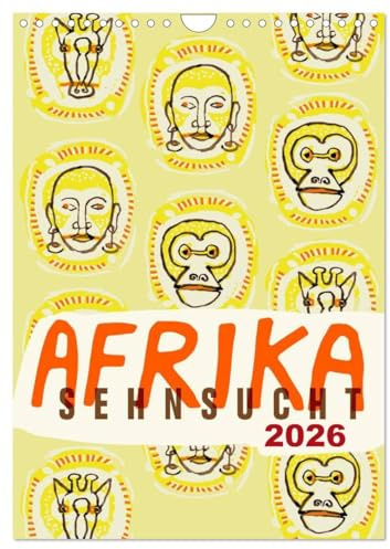 Afrika-Sehnsucht 2026 (Wandkalender 2026 DIN A4 hoch), CALVENDO Monatskalender: Eine Reise durch Afrika in Zeichnungen (CALVENDO Orte)