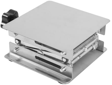 Zerodeko Piattaforma Elevatrice Laboratorio Inossidabile Sollevatore Pantografo Stabile per Esperimenti Scientifici Struttura Resistente e Duratura per Oggetti Pesanti e Precisione