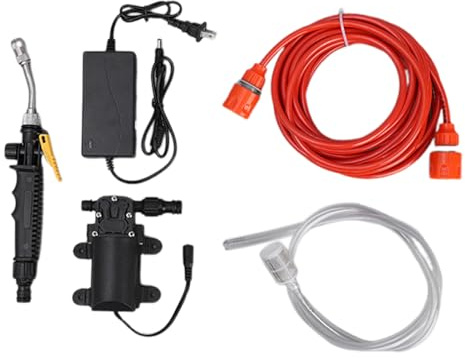 Hidrolimpiadora portátil | Lavapresión eléctrica de agua | Accesorios limpieza para aire acondicionado, camping, , jardín y ducha exterior
