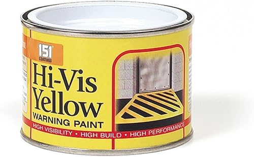 Hi-Vis Yellow Warning Paint – 180ml Quick-Dry, High Visibility Safety Marking Paint for Wood, Metal & Concrete – Indoor/Outdoor Use (3)