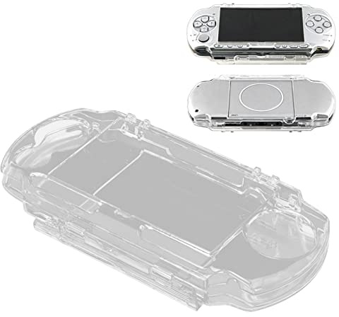 TICFOX Universal Schutzhülle Universal-Hülle für PSP 2000 / 3000, Stoßfeste, Anti-Rutsch Transparente Schutzhülle mit Integriertem Filmhalterung, Stilvolles Design für Spielekonsole