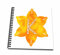 3D Rose Buchstabe K Zeichenheft