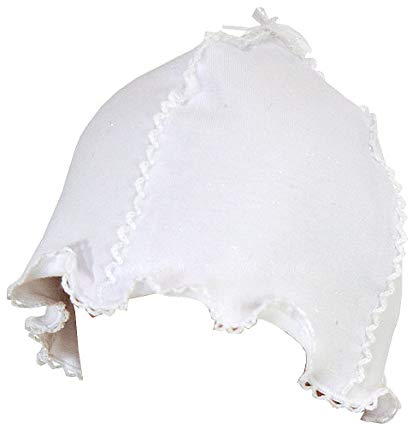 maximo Mädchen Baby-Mütze weiß, Gr. 37,Premium Class für Neugeborene und Frühchen (37)