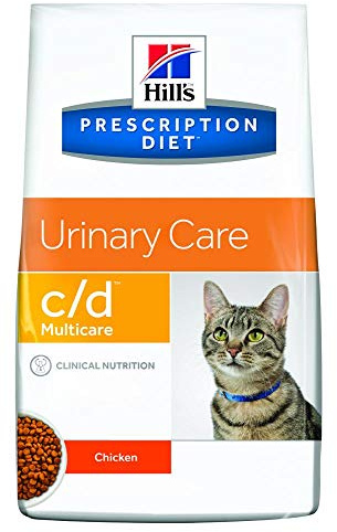 Hill' S Verschreibung Diet Feline c/d Unruhen Blasenschwäche Nahrung Croquettes, 1 St.