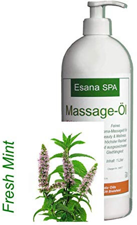 Esana SPA Aroma Massageöl Mint (1 Liter) + Dosierpumpe