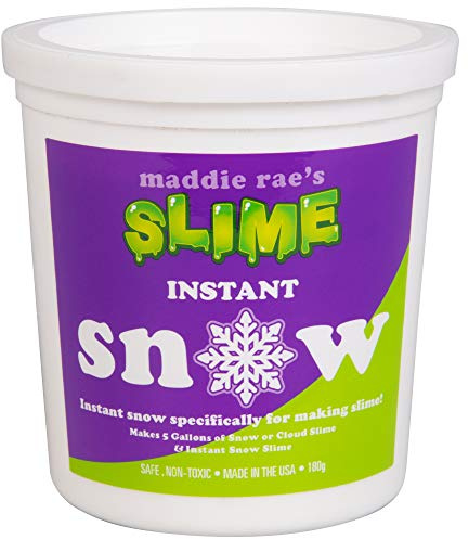 SCS Direct Maddie Rae's Instant Snow XL Pack- Makes 5 GALLONS of Fake Artificial Snow-Best Powder for Cloud Slime, Made in USA - Kid Safe, Non-Toxic, School Project DIY Art & Craft, Holiday Gift