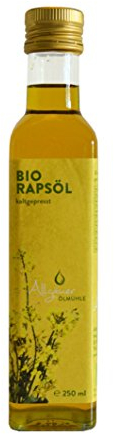 Allgäuer Ölmühle BIO Rapsöl, 4er Pack (4 x 250 ml)
