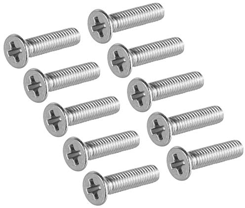 sourcing map Flachkopf Maschinenschrauben Kreuzschlitzschraube Edelstahlschrauben M3x12mm 50 Stück