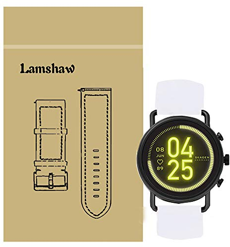 LvBu Armband Kompatibel Für Skagen falster 3, Sport Silikon Classic Ersatz Uhrenarmband Für Skagen falster 3 Smartwatch (Weiß)