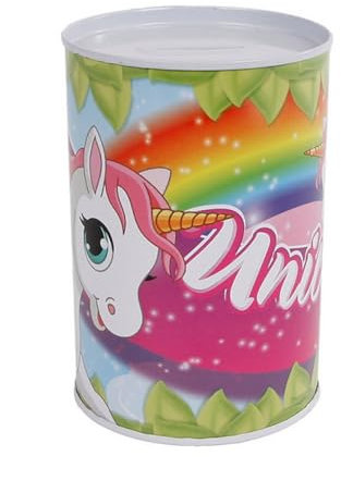 Van Manen sparschwein UnicornMädchen Stahl 8,5 x 11,5 cm