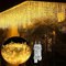 UISEBRT LED Lichterkette Lichtervorhang 10m für Außen Innen - 400 LEDs Warmweiß Lichterkettenvorhang mit 8 Modi, IP44 Wasserfest für Weihnachten Halloween Party Garten (10m, Eisregen Lichterkette)