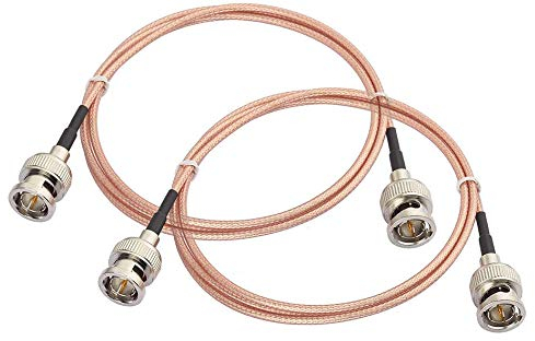 Superbat Cavo SDI 3G HD 1m Cavo SDI Sottile RG179 Patch BNC Maschio a Maschio 75 ohms Per Analizzatore Oscilloscopio Telecamere HD-SDI Audio Video Camera(2 pezzi)