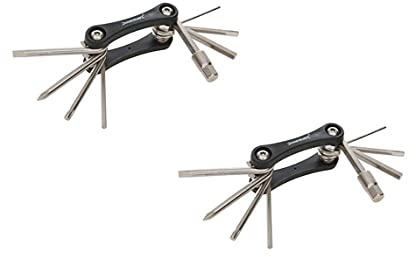 MBS TRADING 2er-Sparpack | Fahrrad-Multifunktionswerkzeug 8 in 1 Fahrrad Reparatur Set Multifunktionstool