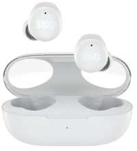 QCY - T17S, cuffie wireless con scatola di ricarica, Bluetooth 5.2, bianco