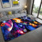 Xisnuient Galaxis Sternenklarer Himmel Teppich Kinder Teenager Jungen Spielmatte Cartoon 3D Weltraum Planet Gedruckt Teppich Wohnzimmer Schlafzimmer Dekoration Baby Krabbel Matte (Farbe 1,160x200 cm)