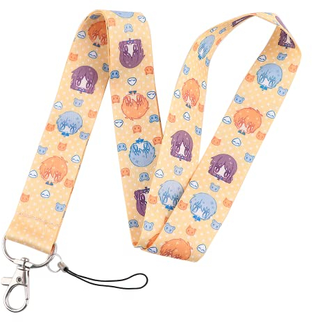 Pinstant Fruits Basket Anime Manga 17.7 Neck Lanyard Keychain Holder ID Badge Mobile Phone Pin Strap by Pinstant