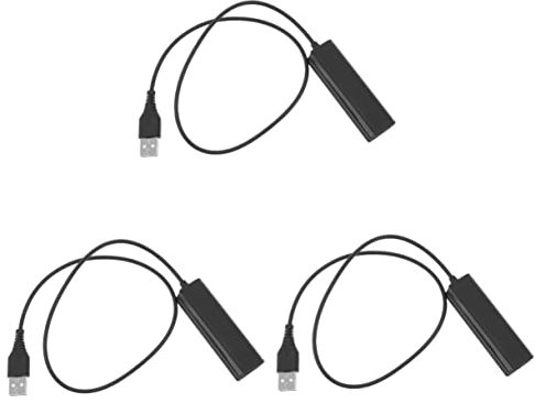 Milisten 3pcs Pc Adapter Cable Adapter Converter Cables Headset Adapter Usb Headphone Adapter Rj9 to Usb Adapter Cord Rj9 to Usb Converter Usb Adaptor Plastic Makeup Earth Tones