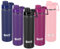 SHO Stainless Steel Sports Water Bottle - Leak Proof, BPA Free, No Sweat, Vacuum Insulated Double Walled Metal Flask - 12 Hours Hot 24 Hours Cold (660ml Jet Black)