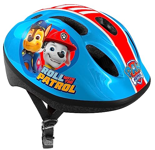 STAMP Unisex-Youth Bicycle Helmet S PAW Patrol, RED-Yellow-Blue, S