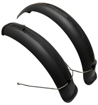 Schutzbleche Fahrrad Schutzblech Set 20x4.0 inch Breite vordere hintere Kotflügel MTB Off-Road Fat Tire Bike Wings Full Coverage Bike Plastic (Color : A Pair Grey)