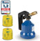 Z.M.C Gasbrenner 2,2 kW + 2 Gaskartuschen 190 g, Flambierbrenner, Bunsenbrenner, Küchenbrenner mit einstellbarer Flamme, Brenneraufsatz für Camping, Lötbrenner, Lötlampe zum Weich- oder Hartlöten