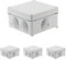 Boîte étanche carrée 100x100x50 à visser 1/4 de Tour IP 55 (Lot de 4)