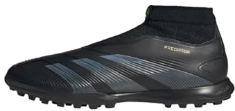 adidas Unisex Predator League Laceless Football Boots Turf Fußballschuhe, Core Black/Carbon/Gold Metallic, 43 1/3 EU