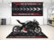 wibeart MPM Motorradmatte für Panigale V4 SP2, waschbar, rutschfest, öl- und wasserabweisend, für Garage, Ausstellungsraum und Werkstatt | Größe 2: 102 x 47/260 x 120 cm