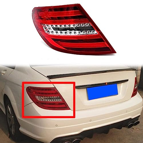 ORCOW 1 Pack Rücklicht Heckleuchte Rückleuchte für Benz W204 C200/C260/C300 2008 2009 2010, Auto Heckklappe Rückleuchten Linke Rechte Rücklichter Rücklicht-Montage Autoteile,left-1pcs