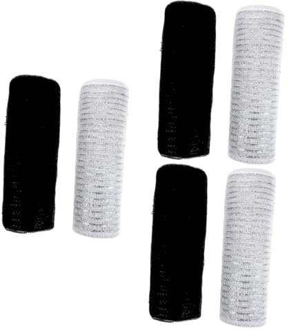 EXCEART 6 Rollen Halloween-deko-netz Kranz Aus Metall Halloween-metallgitter Poly-mesh-band Metallmaschenvolumen Polybänder Aus Metallfolie Goldrand Blumen Verpackungsnetz Pp-kunststoff
