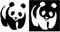 Adesivo Sticker Panda per Auto, 2 Pezzi Simpatico Swag per Laptop Frigorifero Moto, Comics Decal per Scooter Camion PC Portatile