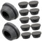 Hoement 12pcs Air Conditioner Drain Stopper Kit 20mm Round Hole Plugs Elastic Rubber Easy to Install for Unit