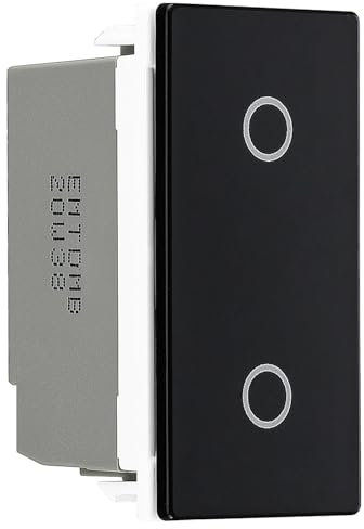 BG EMTDMB Master Touch LED Dimmer Trailing Edge Euro Module Black Insert