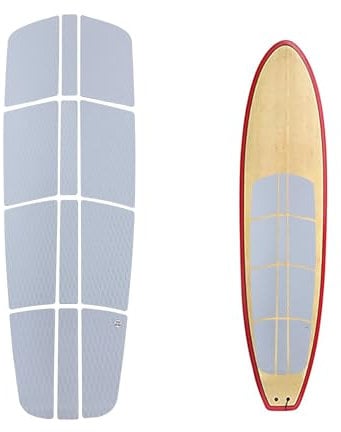 UPSURF SUP Deck Pad Surf EVA 3 mm Kleber rutschfest Top Stand Up Paddle Board SUP Deck Traktion Pad Diamant Platte Muster (Weiß)