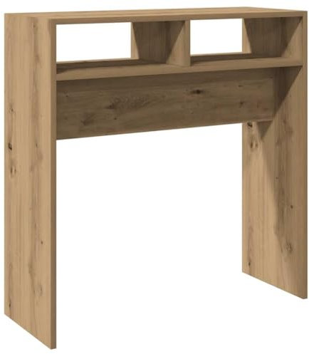 vidaXL Konsolentisch Artisan-Eiche 78x30x80 cm Holzwerkstoff, Sofatisch, Dielentisch, Wohnzimmertisch, Flurtisch, Konsolentisch Flur, Beistelltisch