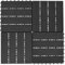 Sufrk - Azulejos para terraza (11 unidades, 30 x 30 cm, 1 m²), color negro, rejilla exterior, losa de terraza exterior