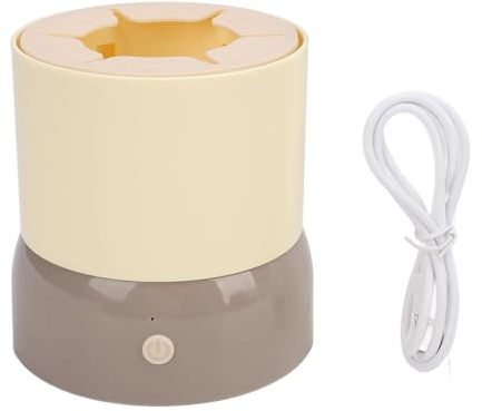 Baby Bottle Shaker, Infant Bottle Mixer USB Charging Less Lumps Electric Automatic Milk Formula Mixer Hands Prevent Bloating Infant Bottle Mixer for Home Travel (Khaki)