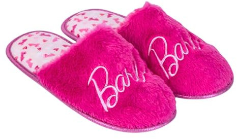 Barbie Hausschuhe für Damen, Hausschuhe mit Rutschfester Sohle, Geschenk für Teenager, Größe EU 40/41