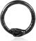 Vankula Septum Piercing Ring Hinged Segment Clicker Chirurgenstahl 8mm 16g Schlange Helix Daith Tragus Conch Piercing Schmuck für Frauen und Männer Schwarz