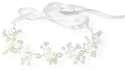 Bottega della Principessa Krone, Kommunion, Mädchen, Haarschmuck für Mädchen, Kommunion, 1 unità (Confezione da 1), Metall, Kein Edelstein