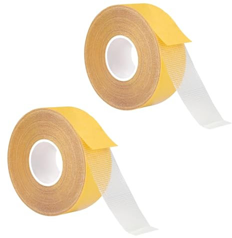 YODAOLI (1.18in*65.6ft) 2Pack Super Sticky Resistant Clear Tape,Strong Adhesive Double-sided Gauze fiber Mesh Tap