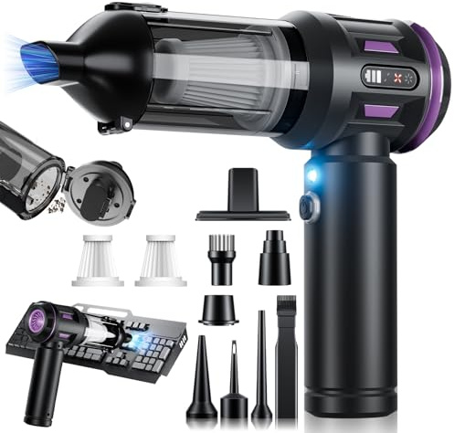 HEEBUKE Aspirateur pour Voiture, 3 réglages de Puissance d'aspiration, aspirateur Portable Compact, offrant Une Puissance d'aspiration allant jusqu'à 21 000 Pa C