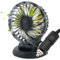 Ventilador del tablero para el automóvil, ventilador de autos que sopla aire fría tranquilo de 12v control de abdominales giros para conducir en verano