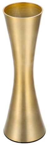 NUOBESTY Goldene Aluminium Blumenvase Blumentopf Metall Moderne Deko für Blumen und Pflanzen Multifunktional für Büro und Garten