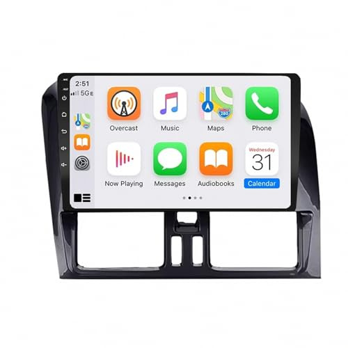 Carplay Display für Volvo XC60 2009-2013 mit Bildschirm, GPS Navigation, Fm, Bluetooth, Freisprecheinrichtung, Aux-Eingang, Lenkradsteuerung, 4 Kern 1G+16G