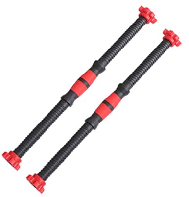 2pcs 50cm Dumbbell Handles Spinlock Collar Set with 4 Nuts | Steel and Plastic Build, Secure Grip for Shoulder Training and Warm Ups Random Color